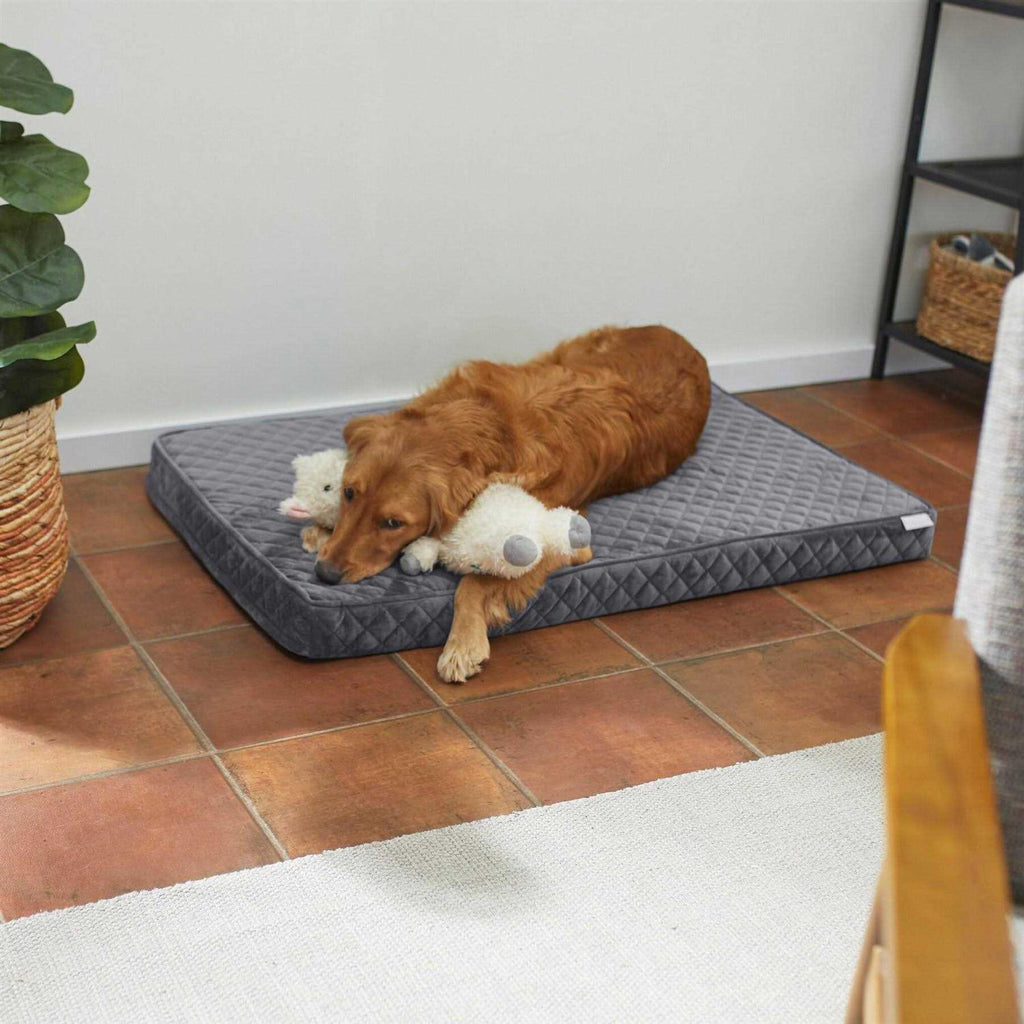 Quilted Orthopedic Cat Dog Bed with Removable Cover G311