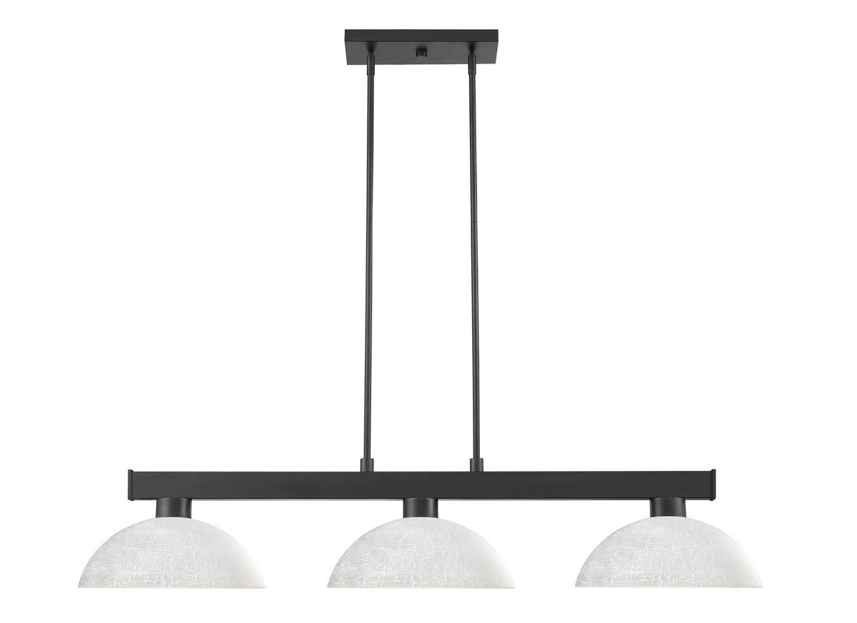 Matte Black 3 Light Billiard Light H99204