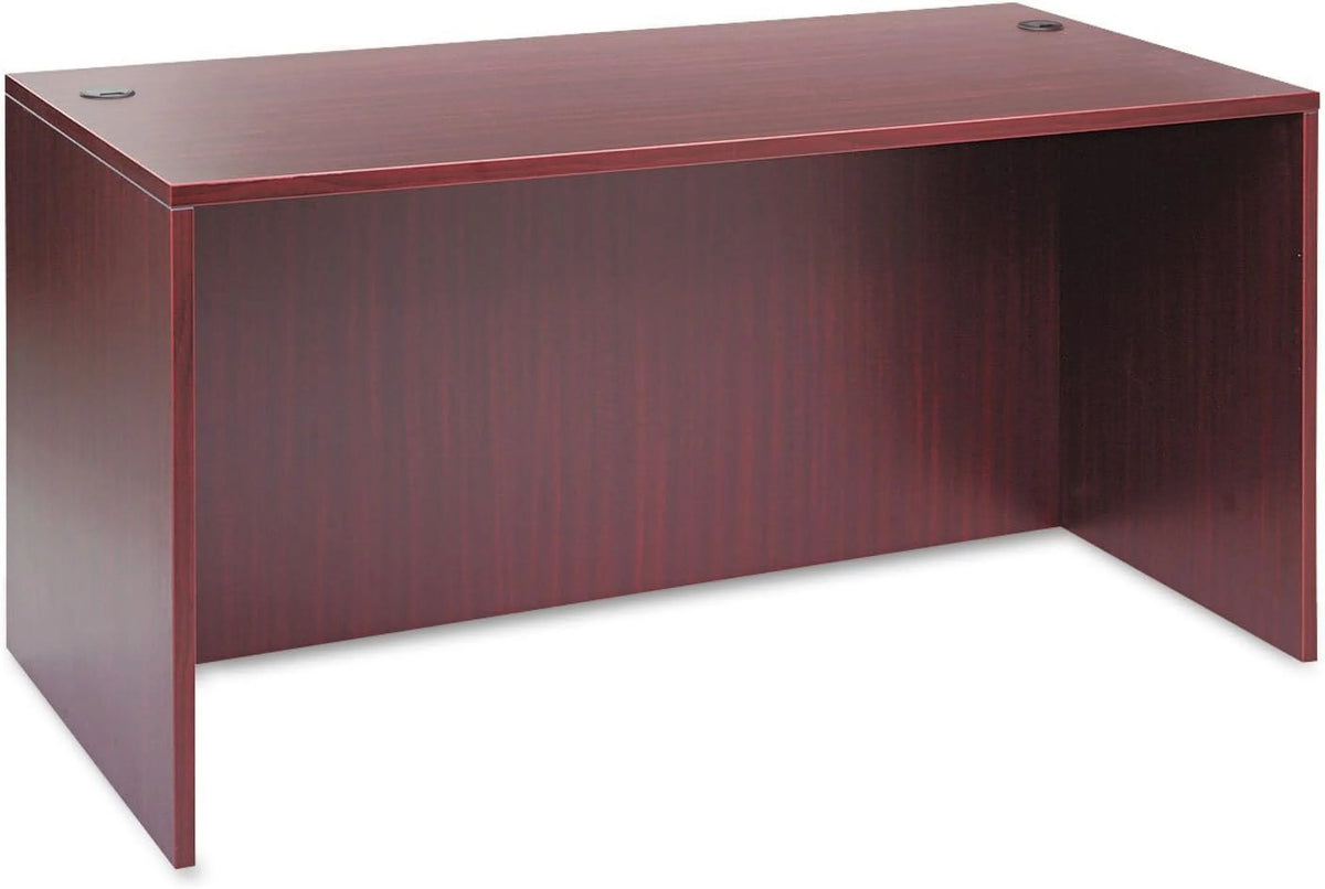 Mahogany Straight Desk Shell N43900