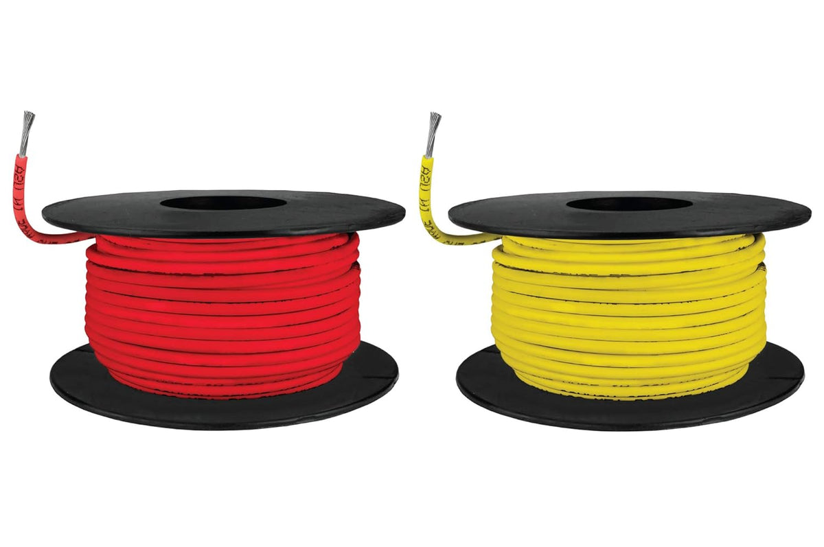 Tinned Copper Marine Wire - 2 x 100 Feet (200 Feet Total) - Yellow E723590
