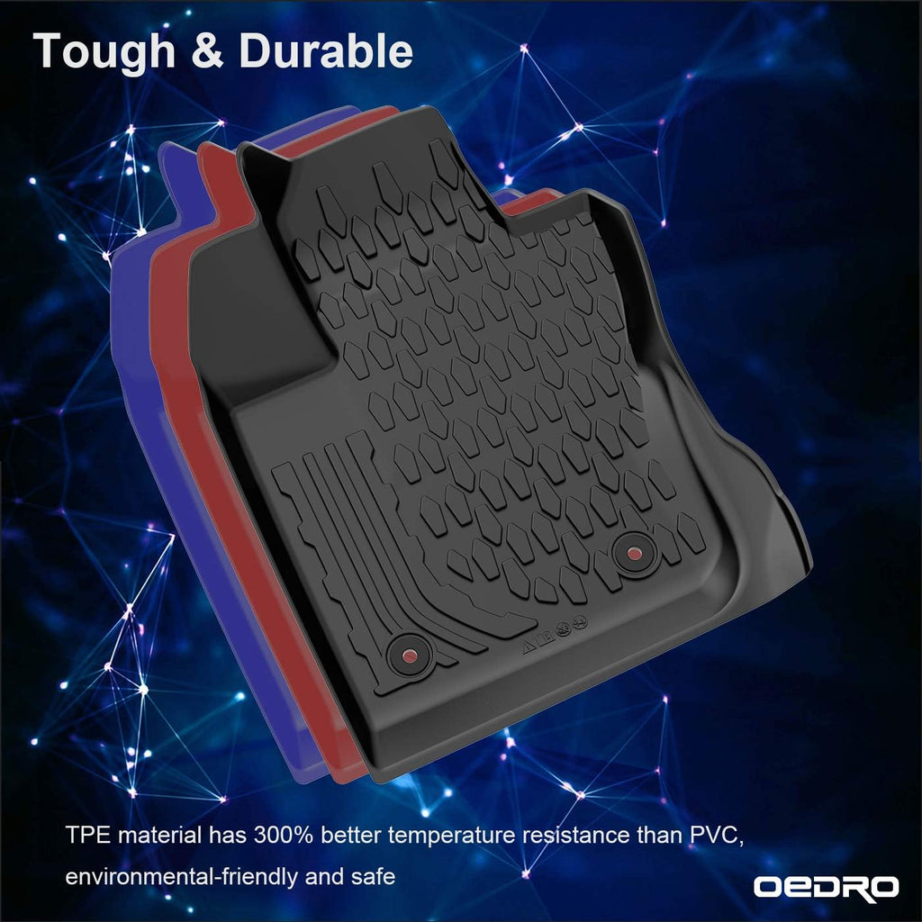 Durable TPE All Weather Floor Mats and Cargo Liners Set V749012