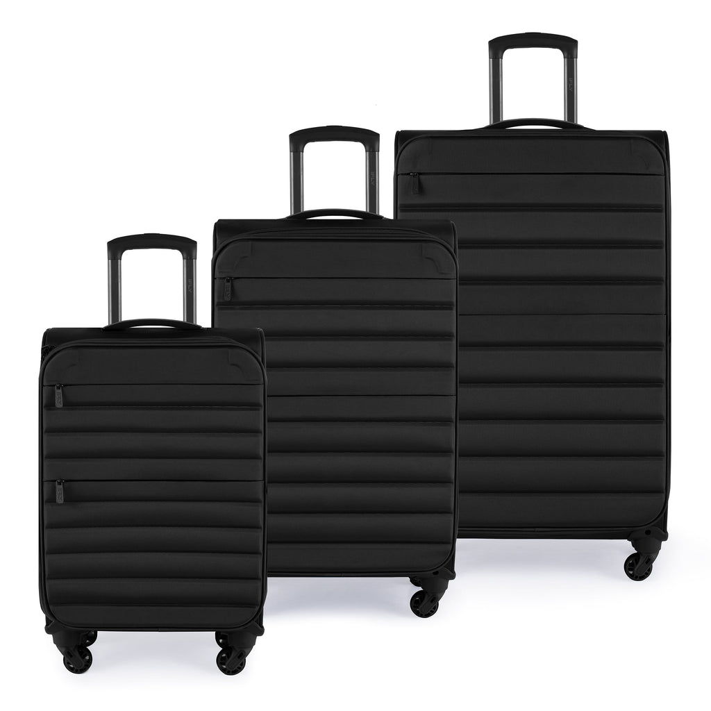 3-Piece Softside Luggage Set, Black G22821