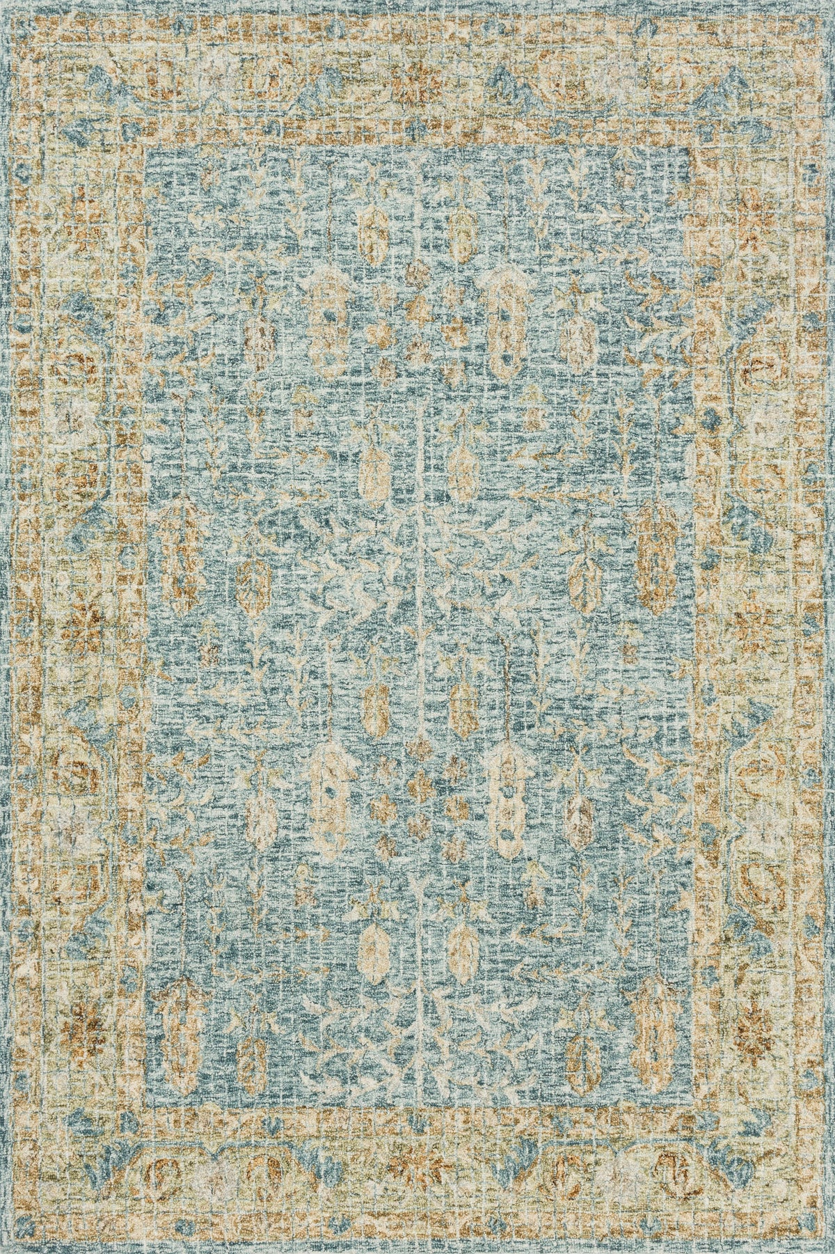 Blue Gold 9'3 x 13' Rug J346