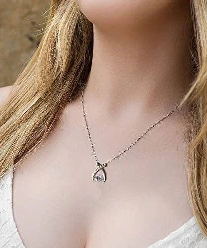 Wife Wishbone Dancing Necklace C4344