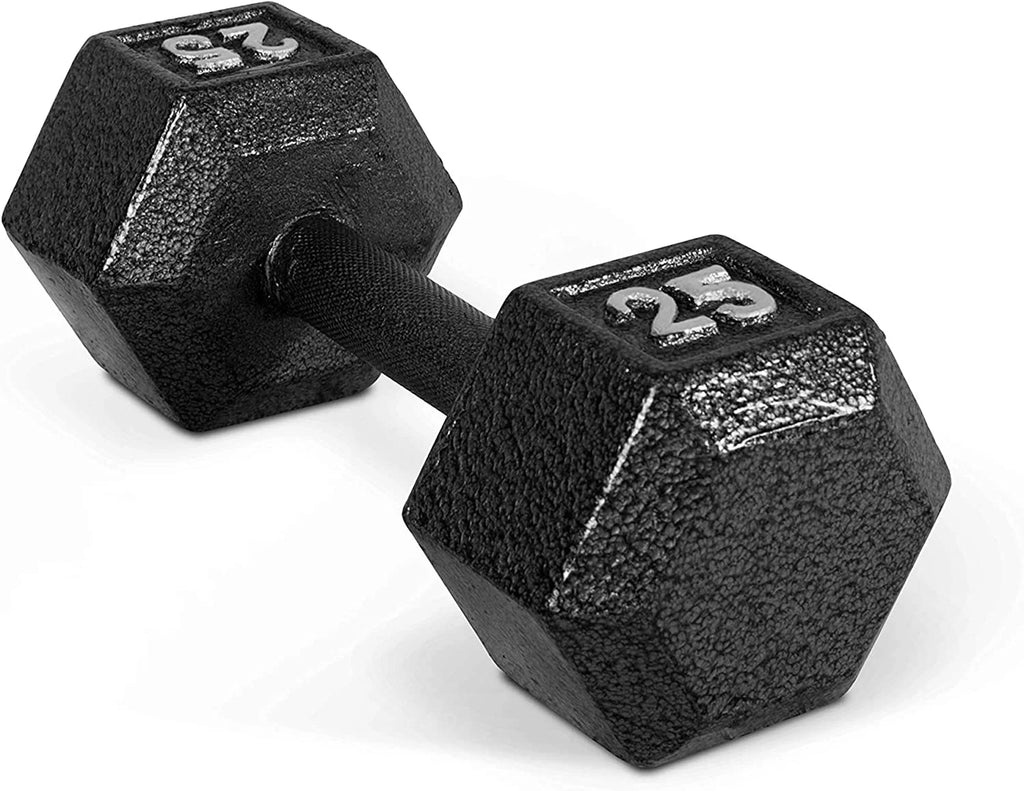 CAP CAST IRON HEX DUMBBELL, BLACK, Single R9340