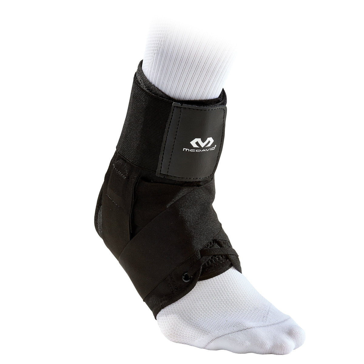 Black Small Ankle Brace with Strap Support V98870