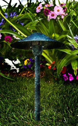 Cast Aluminum Path Walkway and Area Light Verde Green Y3589