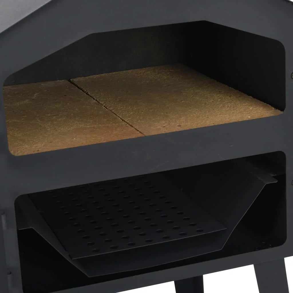 Charcoal Fired Outdoor Pizza Oven with 2 Fireclay Stones S5295