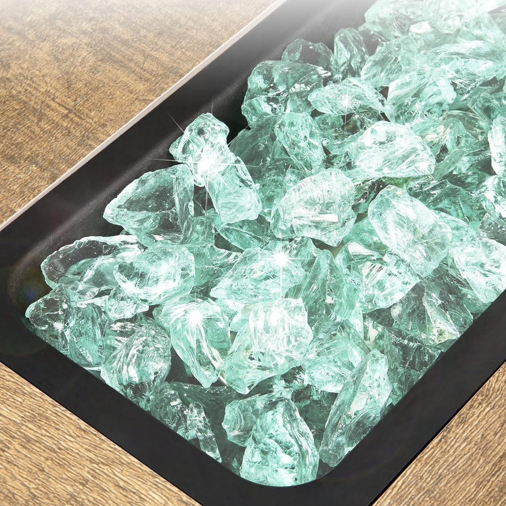 1/2-Inch Aqua Fire Glass G82387