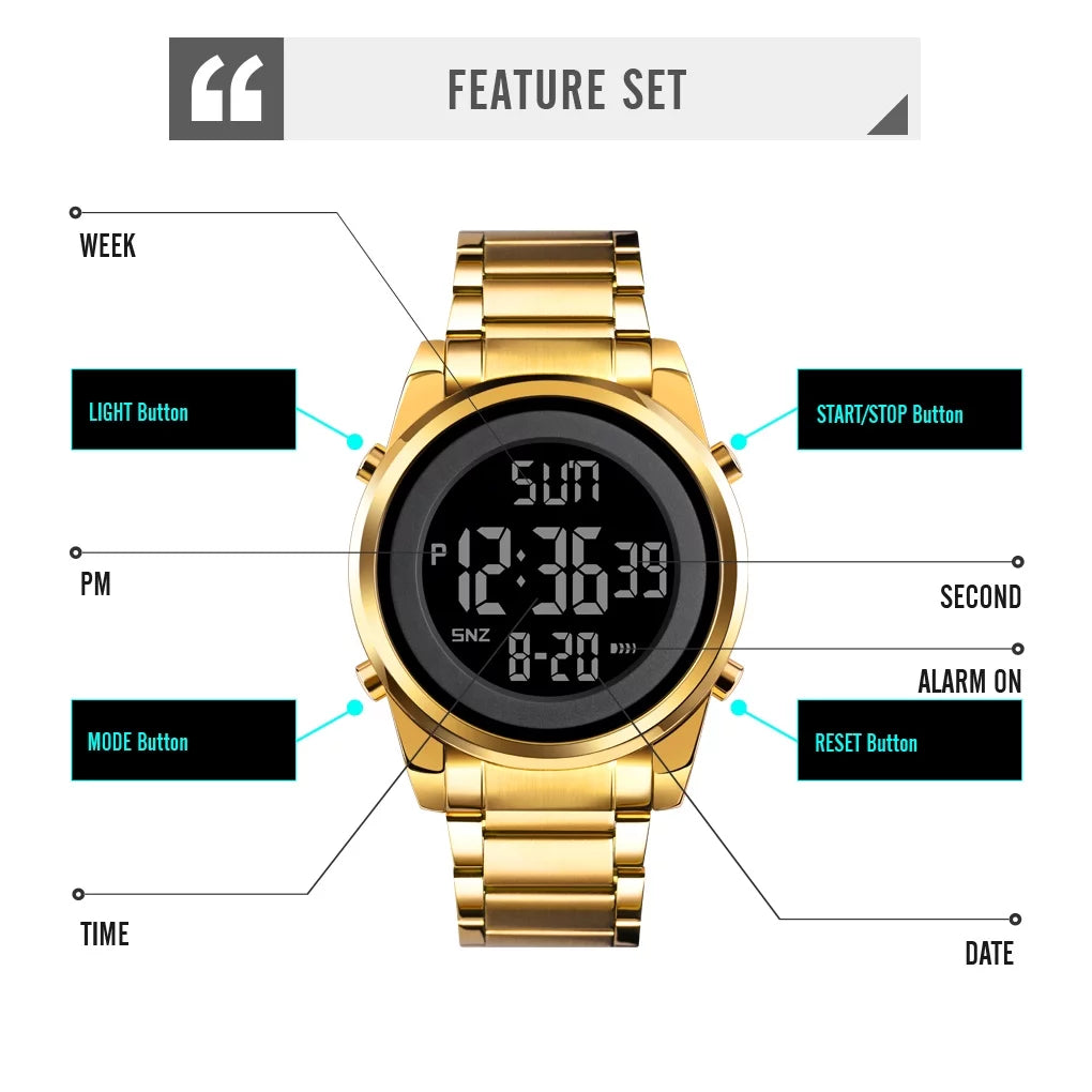 Digital LED Display Men Wristwatch B215994