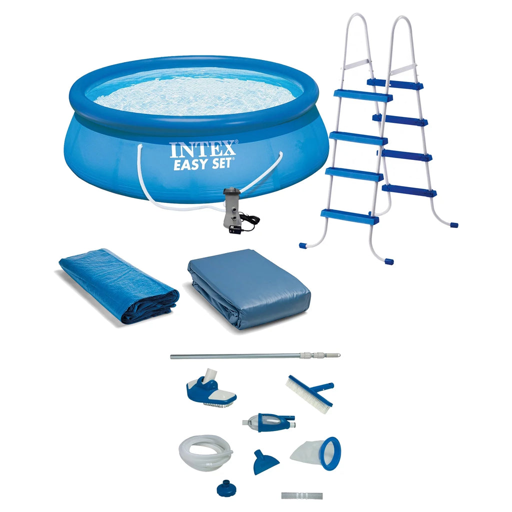 15' x 48' Round Inflatable Above-Ground Pool J936828