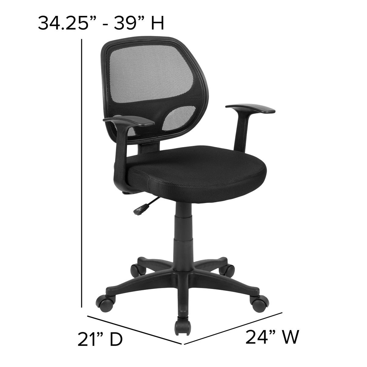 Black Mesh Computer Chair Y212