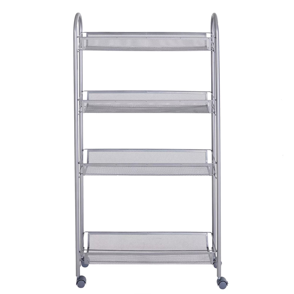 4 Tier Slim Rolling Storage Cart M6487