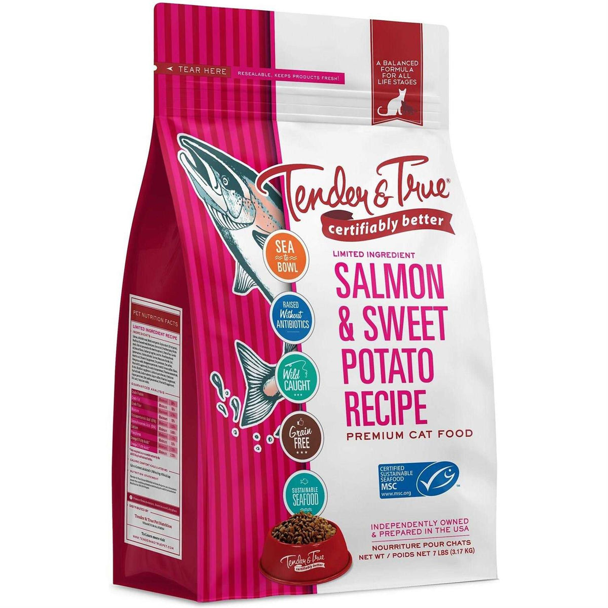 Salmon & Sweet Potato Recipe Dry Cat Food V528