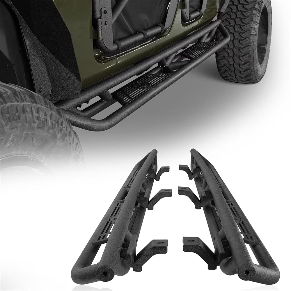 Pair Side Steps Running Board Nerf Bar Black D765764