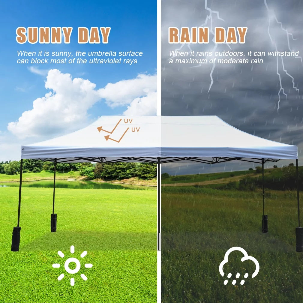 10x20 Pop Up Canopy Tent with Backpack Bag G5644