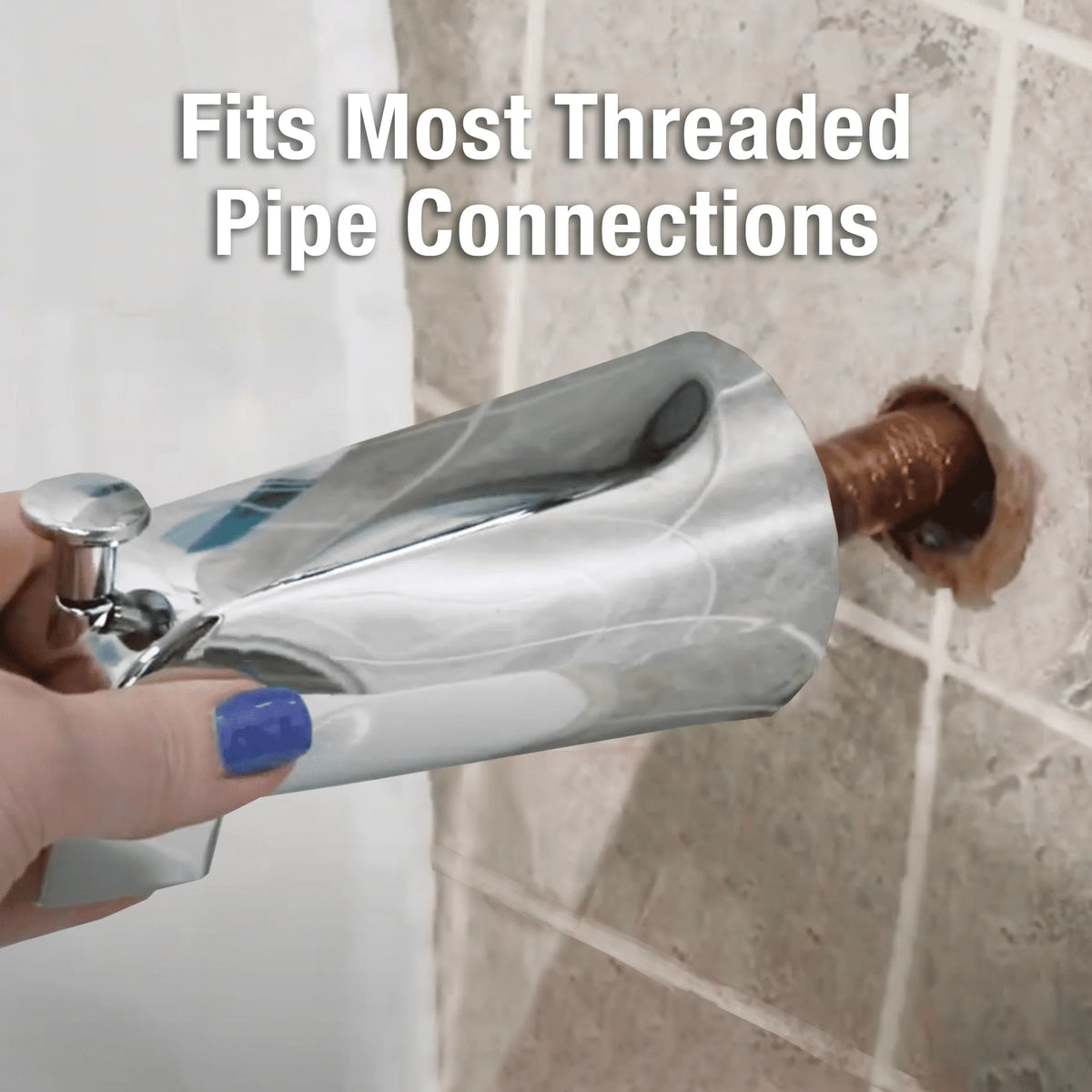Chrome Tub Spout with Front Pull-up Diverter G82656
