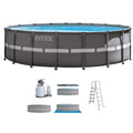 18ft X 52in Ultra Frame Pool Set with Sand Filter Pump O6908