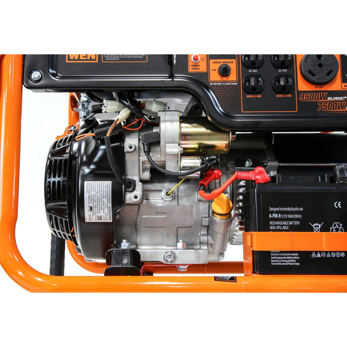 9500-Watt 420cc Portable Generator with Remote Electric Start P359374