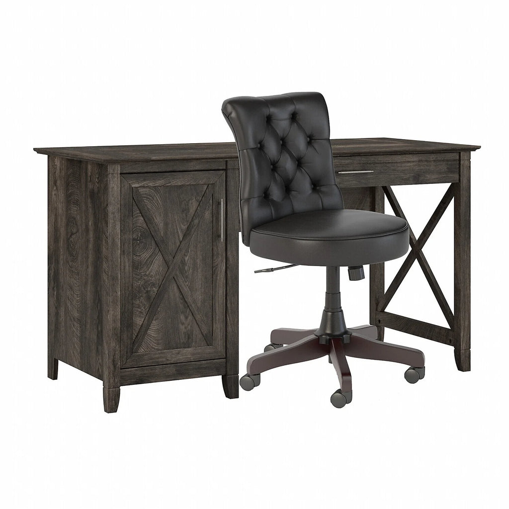 Computer Desk with Storage and Office Chair D9481