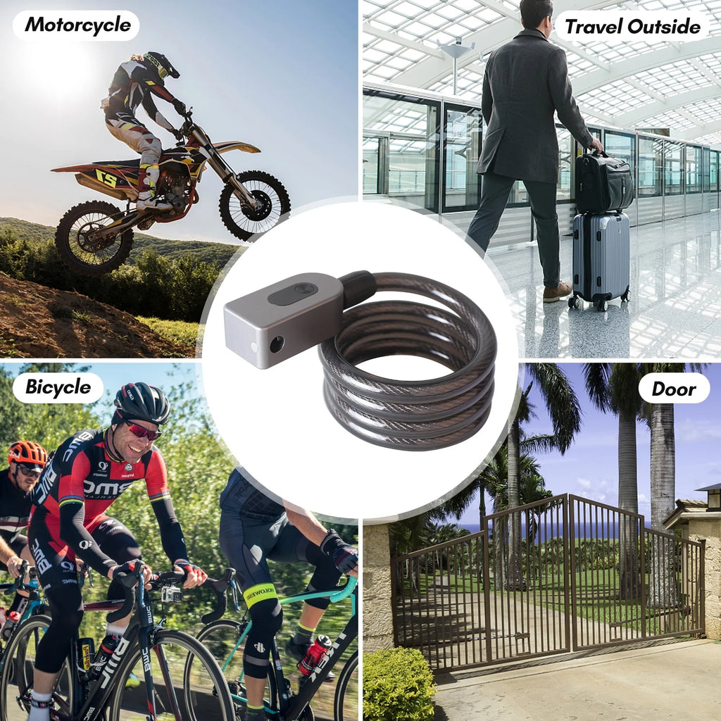 Cable Combination Lock with Built-in Battery P440