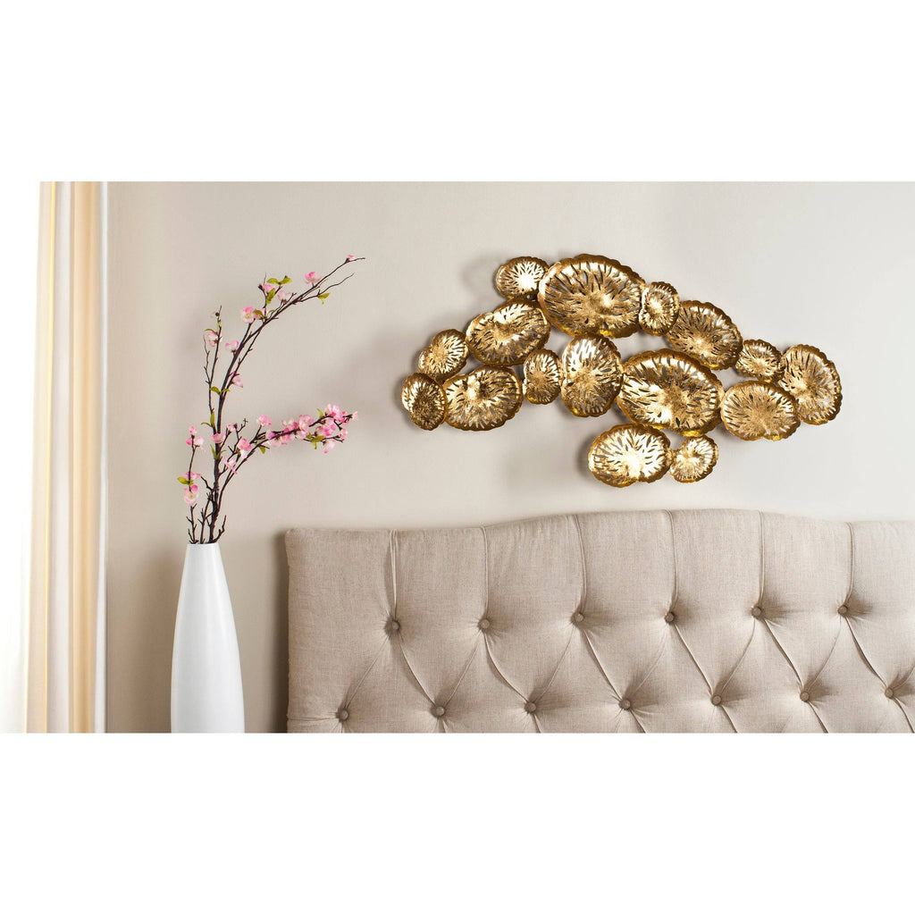 Gold Coral Plate Wall Decor M697