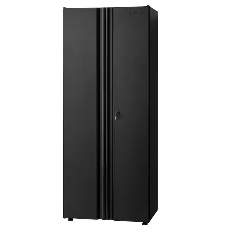 7 Piece Welded Steel Garage Storage System Black B9436