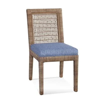 Blue Thick Stripe Side Chair I360