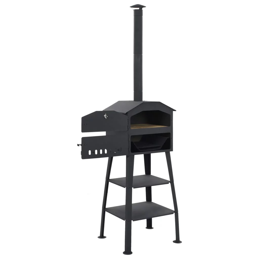Charcoal Fired Outdoor Pizza Oven with 2 Fireclay Stones S5295